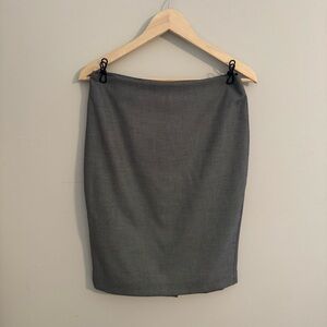 NEW Ann Taylor Pencil Skirt Tailored Mid Length Skirt Black White Women’s 4